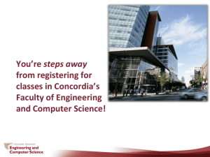 You're steps away from registering at Concordia's Faculty