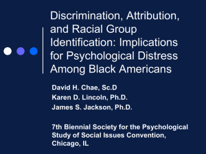 Discrimination, Attribution, and Racial Group Identification