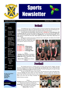Sports Newsletter - St John's Prep and Senior School News