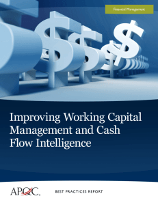 Improving Working Capital Management and Cash Flow