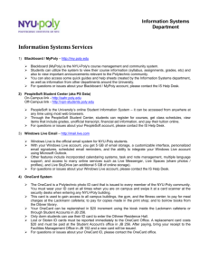 Information Systems Services - Information Technology Systems