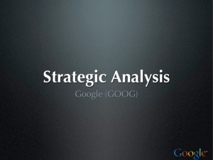 Google Strategic Analysis Presentation