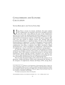 Conglomerates and Economic Calculation