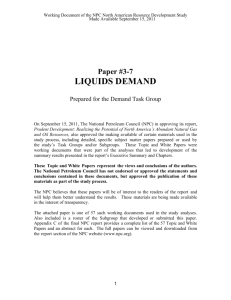 3-7 Liquids Demand - The National Petroleum Council