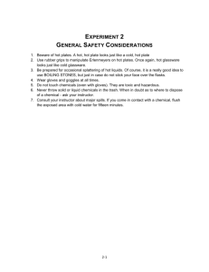 experiment 2 general safety considerations