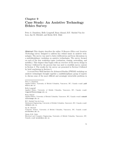 Case Study: An Assistive Technology Ethics Survey