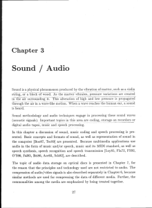 Sound / Audio - Department of Computer Engineering