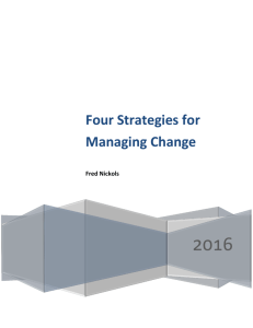 Four Change Management Strategies