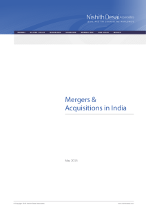 Mergers & Acquisitions in India