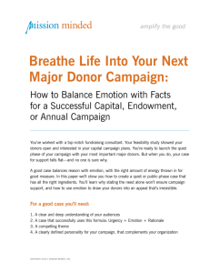 Breathe Life Into Your Next Major Donor Campaign