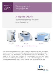 A Beginner's Guide to Thermogravimetric Analysis