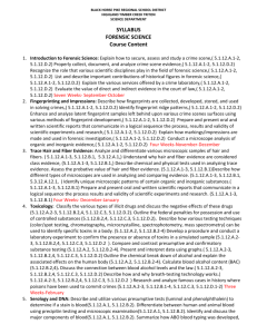 Forensic Science - Black Horse Pike Regional School District