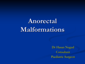 Anorectal Malformations