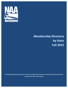 Membership Directory – By State - National Auctioneers Association