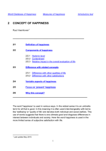 2 CONCEPT OF HAPPINESS