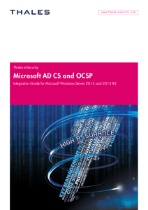 Microsoft AD CS and OCSP - Thales e