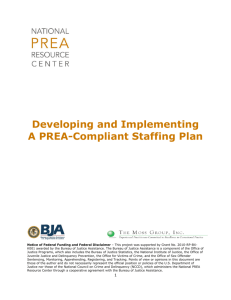 Developing and Implementing A PREA