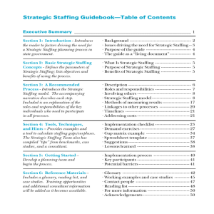 Strategic Staffing Guidebook
