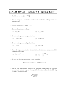 MATH 11010: Exam #4 (Spring 2013)