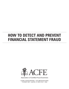 Table of Contents - Association of Certified Fraud Examiners