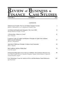 review business & finance case studies
