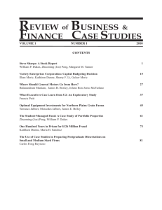review business & finance case studies