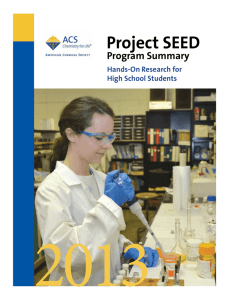 Project SEED - American Chemical Society