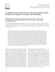 Are different facets of plant diversity well protected against climate