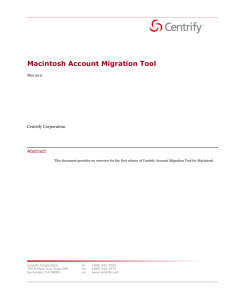 Account Migration Tool
