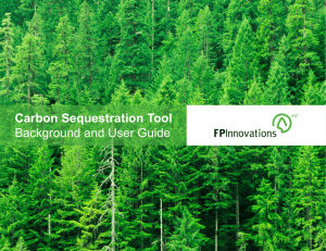Carbon Sequestration Tool Background and User