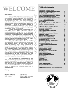 Table of Contents - Western Social Science Association