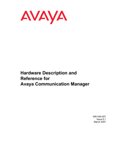 Hardware Description and Reference for Avaya
