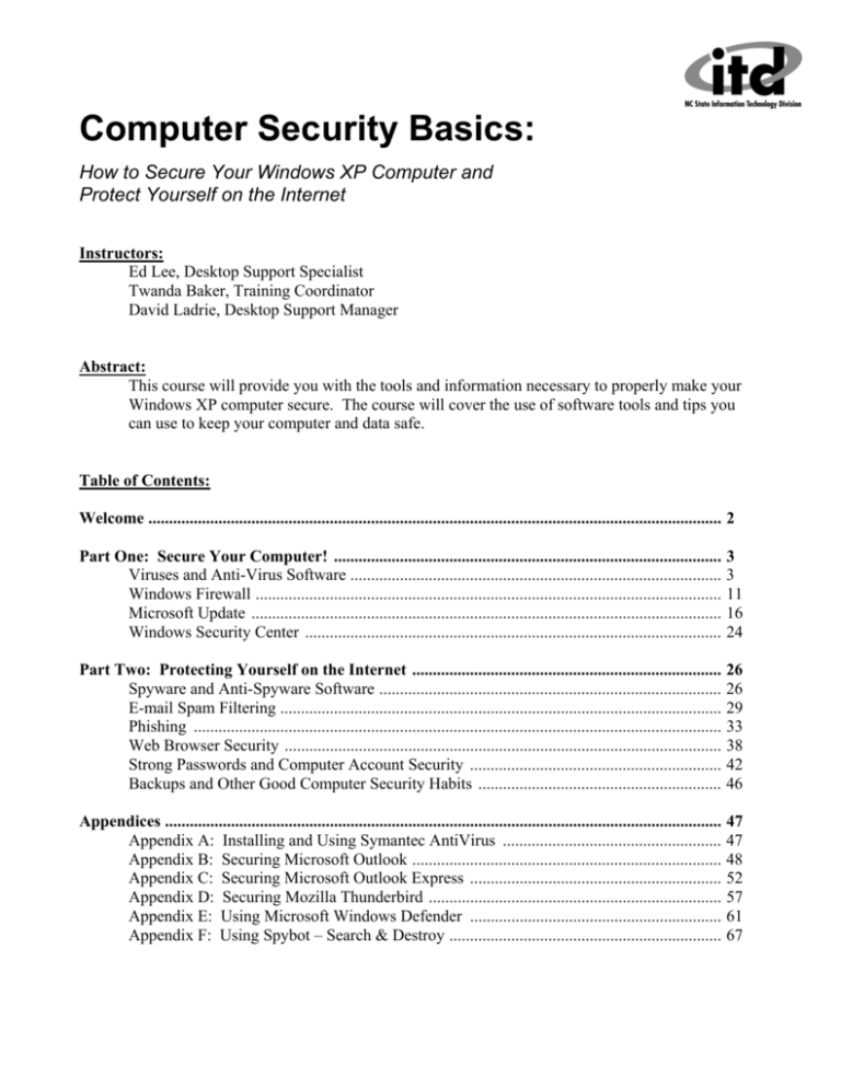 Computer Security Basics