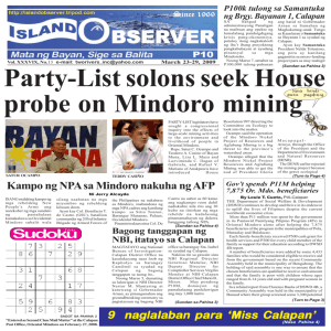 March 23-29, 2009 - The Island Observer