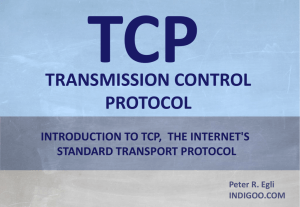 TCP Transmission Control Protocol