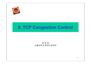 8. TCP Congestion Control