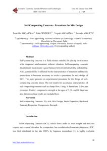 Self-Compacting Concrete – Procedure for Mix Design from