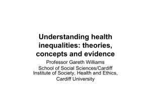 Understanding health inequalities: theories