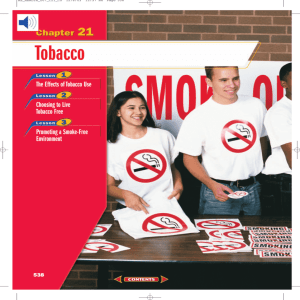 Chapter 21: Tobacco - Franklin High School