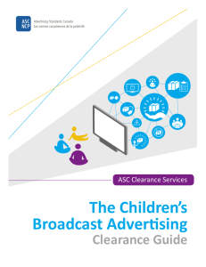 The Children's Broadcast Advertising Clearance Guide