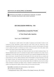 Constitutions around the World - Institute of Developing Economies