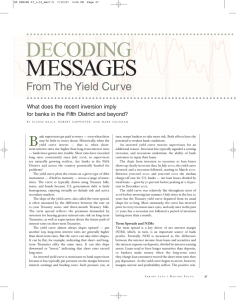 Decoding Messages From The Yield Curve