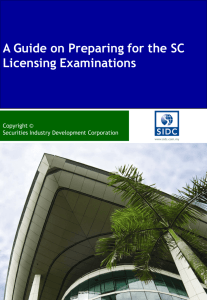 A Guide on Preparing for the SC Licensing Examinations