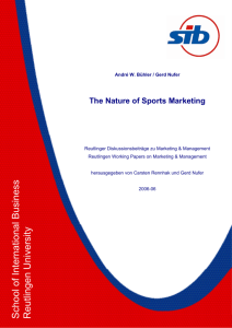 The Nature of Sports Marketing