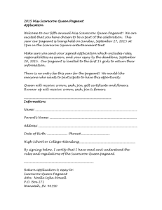 2015 Miss Scarecrow Queen Pageant Application Welcome to our
