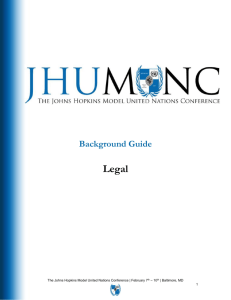 Background Guide - Johns Hopkins Model United Nations Conference
