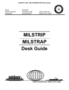 MILSTRIP MILSTRAP Desk Guide