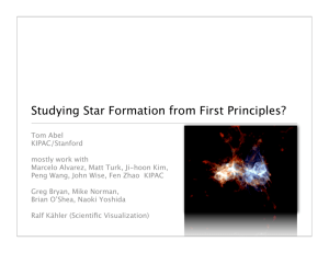 Studying Star Formation from First Principles?