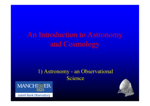 An Introduction to Astronomy and Cosmology