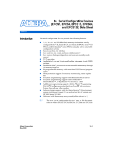 Serial Configuration Devices